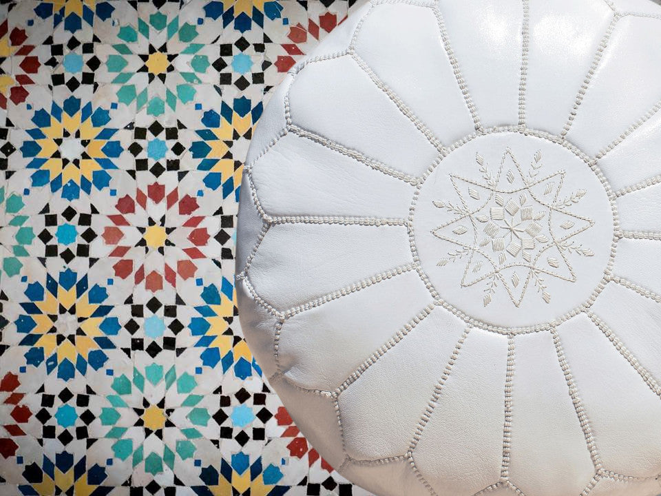 Moroccan Leather Poufs & Pillows – Moroccan Corridor®