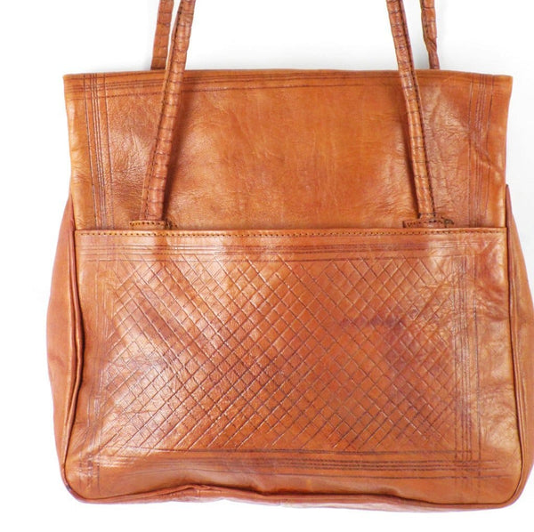 Magnific Vintage Crocodile Leather Bag / No Brand For Sale at