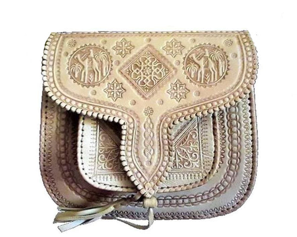Embossed Leather Clutch