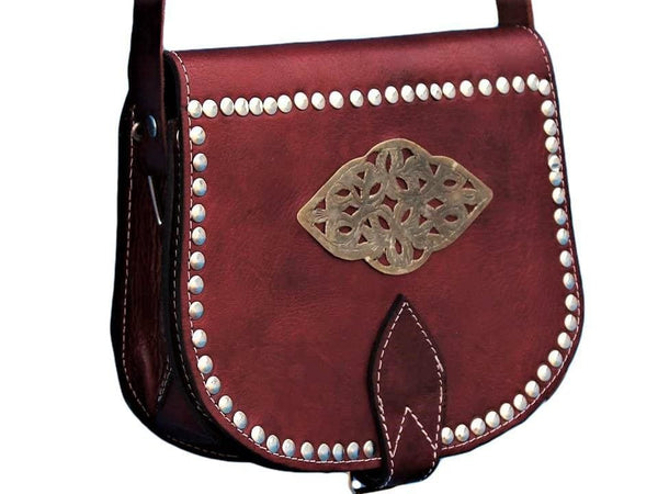 Handcrafted Medieval Leather Shoulder Bag