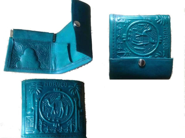 Moroccan Corridor Rbati Leather Coin Wallet