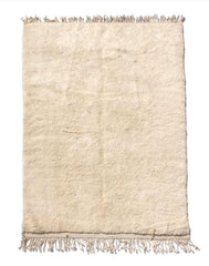 Beni Ourain Rug - Uni Creamy White Color